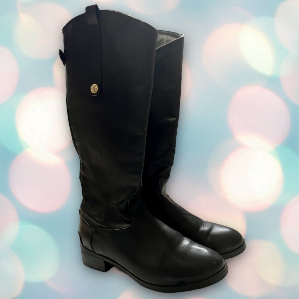 Marc Pico Women’s Black Faux Leather Boots Size 6